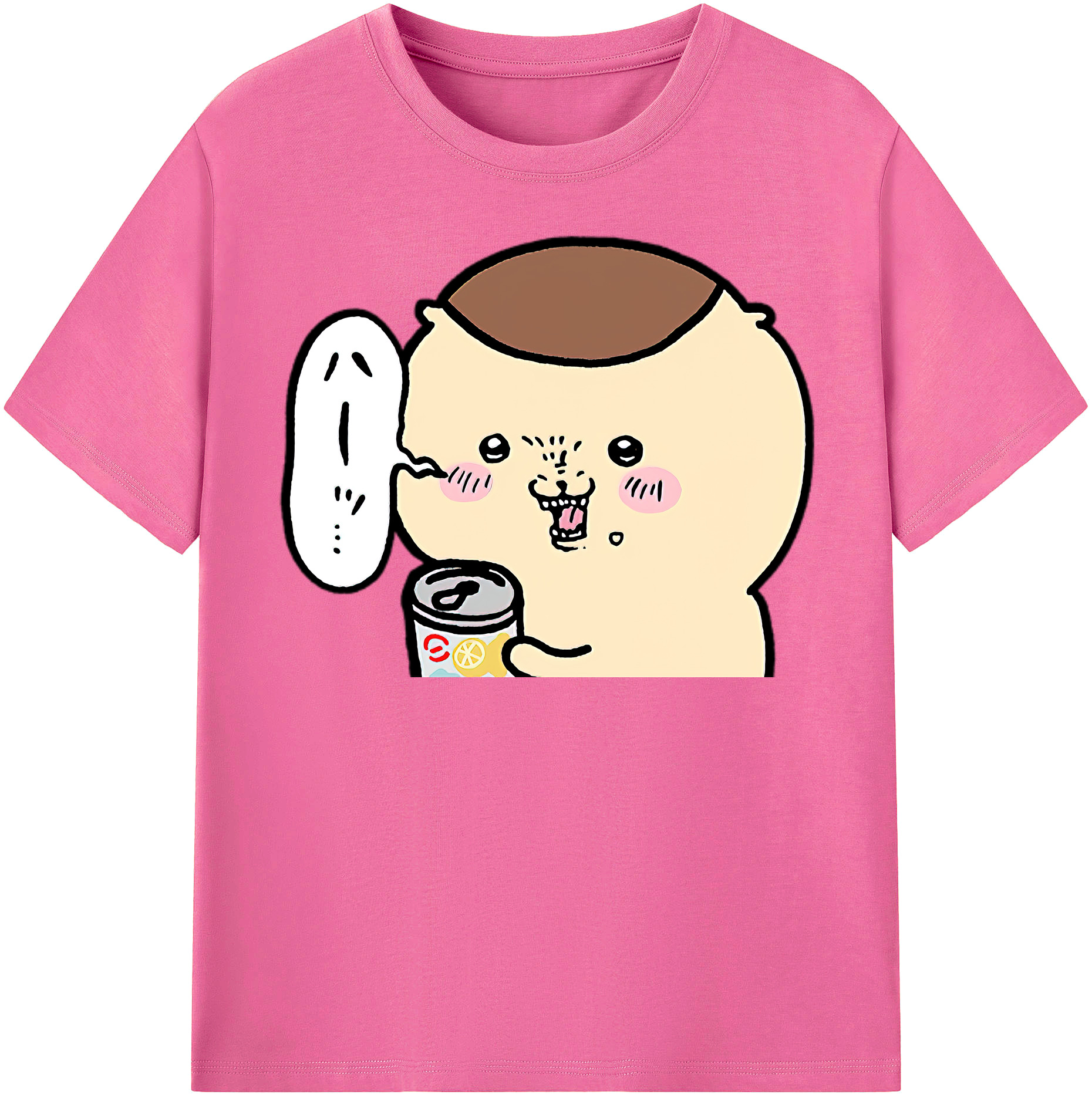 （画像用） ちいかわ くりまんじゅう Chii-kawa kuri manjū レディースカジュアルプリントTシャツ（綿100％）